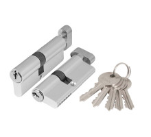 Цилиндровый Ajax (Аякс) механизм (AZ102/90) AZ1002Knob90 (50+10+30) CP хром 