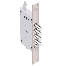 Замок Elbor (Эльбор) врезной сувальдный с защёлкой Рубин 1.08.31 с тягами, 5 кл. /22636/ 