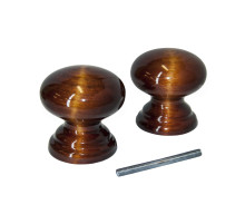 Ручка-кнопка veles (ВЕЛЕС) Красное дерево 