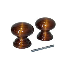 Ручка-кнопка veles (ВЕЛЕС) Красное дерево 