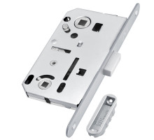 Замок Bonaiti (Бонаити) межкомнатный магнитный под WC B-FORTY N62 с отв. пл. F45 (матовый хром), планка 190 мм 