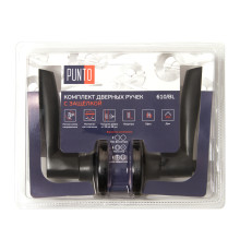 Ручка Punto (Пунто) защелка DK610/BL BL-ET (кл./фик.) черный 