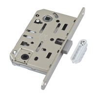 B06102.50.06.640 AGB (АГБ) Защелка врезная WC (никель) MEDIANA POLARIS с отв. планкой (скин) 