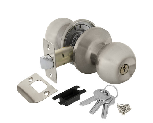 Ручка Ajax (Аякс) защелка DK682 SN-ET (6082 SN-E) (кл./фик.) мат. никель