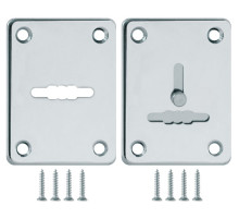 Накладка Fuaro (Фуаро) на сувальдный замок ESC.S-lift+S/K.set (ESC081/082) хром (2шт.) 