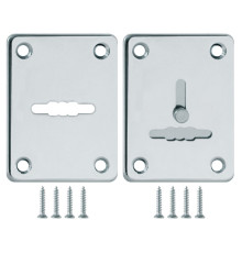 Накладка Fuaro (Фуаро) на сувальдный замок ESC.S-lift+S/K.set (ESC081/082) хром (2шт.) 