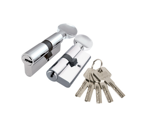 Цилиндровый Punto (Пунто) механизм Z3002Knob90(45+10+35) с вертушкой CP хром