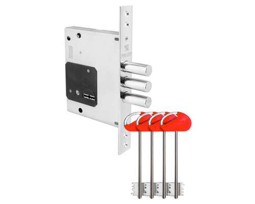 Замок Fuaro (Фуаро) врезной сувальдный MDV25/S-60.00.3R16 4key