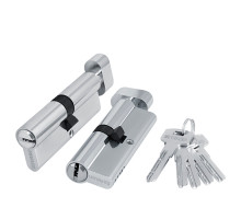 Цилиндровый Fuaro (Фуаро) механизм (200 ZM/100) 2000 ZMKnob100(60+10+30) CP хром 5Key с вертушкой 