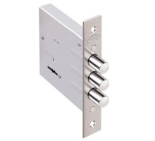 Замок Elbor (Эльбор) врезной Кремень 1.04.03 никель, сув., 3 риг. 