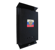 Ящик &quot Почта&quot (порошковое покрытие) с замком защелка, черный