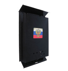 Ящик &quot Почта&quot (порошковое покрытие) с замком защелка, черный