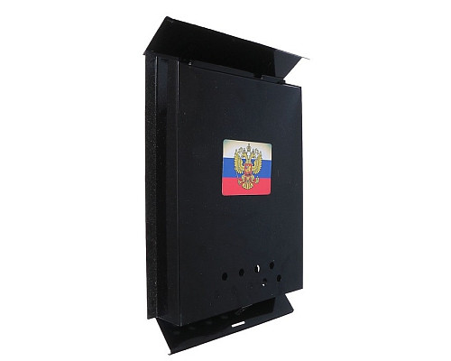 Ящик &quot Почта&quot (порошковое покрытие) с замком защелка, черный