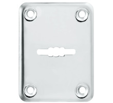 Декоративная Punto (Пунто) накладка ESC081/0-SS (нержавейка) на сув. замок без шторки (1 шт.) тех.упак. 