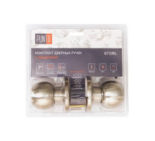 Ручка Punto (Пунто) защелка DK672/BL SN-BK (фик.) мат.никель 