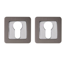 Накладка Punto (Пунто) под цилиндр ET.K.QR52 (ET QR) GR/CP-23 графит/хром 