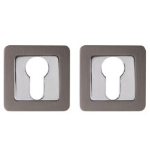 Накладка Punto (Пунто) под цилиндр ET.K.QR52 (ET QR) GR/CP-23 графит/хром 