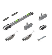 Комплект Armadillo (Армадилло) для раздвижных дверей SLD.Scope.SET3.soft close+roller/80 