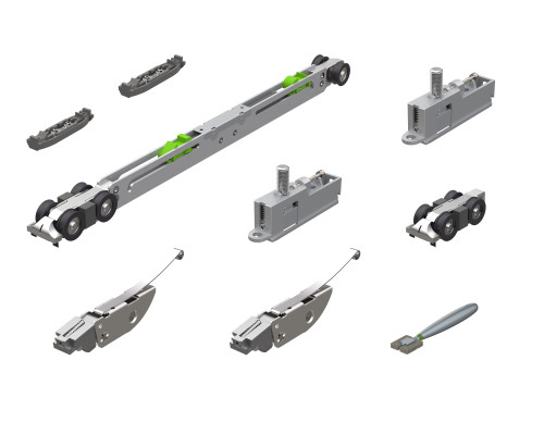 Комплект Armadillo (Армадилло) для раздвижных дверей SLD.Scope.SET3.soft close+roller/80