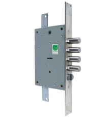 Замок Guardian (Гардиан) врезной сувальдный с защёлкой ЗВ 21.12 Т с тягами, 5 кл. /123:449/ 