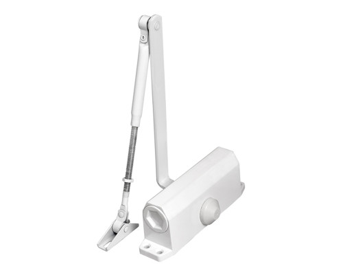 Доводчик Ajax (Аякс) дверной DCTR50-100 (TDR-100) 50-100кг WH белый