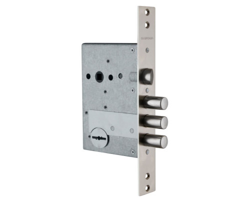 Замок Guardian (Гардиан) врезной сувальдный с защёлкой ЗВ 50.11, 4 кл. /123:125/