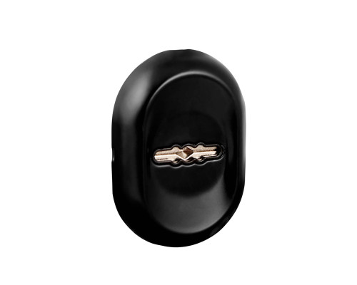 Накладка Fuaro (Фуаро) на сувальдный замок ESC.S-auto/CRE/OV.13 (ESC-13S) с автомат. шторками BL черный (1шт.)