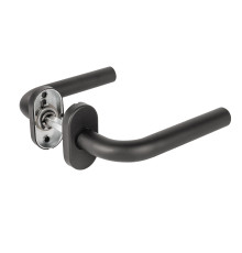 Ручка Fuaro (Фуаро) раздельная R.DSS201-0201P/19 INOX 201 BLACK (овальное основание) 