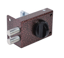 Замок Omega (Омега) накладной цилиндровый ЗН-1 2Р медь 