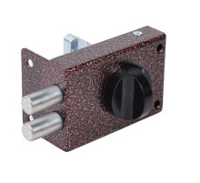 Замок Omega (Омега) накладной цилиндровый ЗН-1 2Р медь 