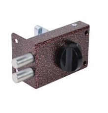 Замок Omega (Омега) накладной цилиндровый ЗН-1 2Р медь 