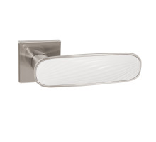 Ручка Punto (Пунто) раздельная K.EST.Q52.SHADE SN/WH-3 матовый никель/белый 