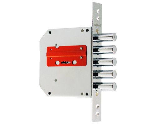 Замок Border (Бордер) врезной сувальдный ЗВ8-6 ЛК5/15 (лев.), 5 кл. /272224/