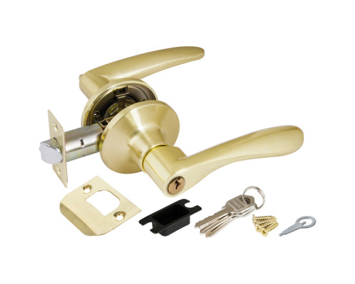 Ручка Punto (Пунто) защелка DK620 SB-ET (6020 SB-E) (кл./фик.) мат. золото