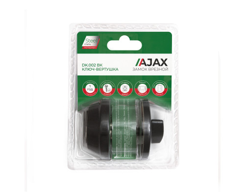 Замок Ajax (Аякс) врезной DK.002 BK BL черный