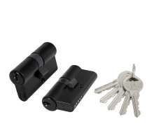 Цилиндровый Fuaro (Фуаро) механизм (100 ZA/70) 1000ZAKey70(30+10+30) BL черный 5Key 