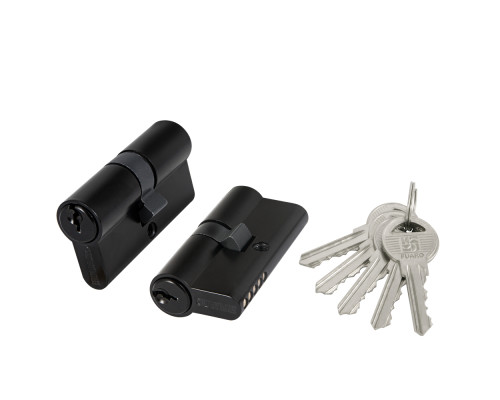 Цилиндровый Fuaro (Фуаро) механизм (100 ZA/70) 1000ZAKey70(30+10+30) BL черный 5Key