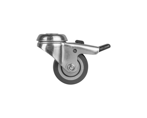 Опора Ajax (Аякс) колесная со стопором WL/B-50R/40 kg (brake) резина, под винт М8