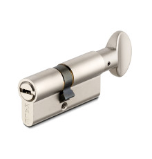 Цилиндровый механизм Kale kilit (Кале килит) с вертушкой 164 BM/100 (45+10+45) mm никель 5 кл. 