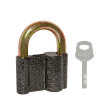 Замок Ajax (Аякс) навесной PD-4080 (PD-40-80) 3 fin key /коробка 