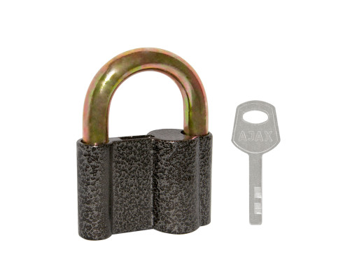 Замок Ajax (Аякс) навесной PD-4080 (PD-40-80) 3 fin key /коробка