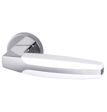 Ручка Armadillo (Армадилло) раздельная R.URB52.ARC (ARC URB2) CP/White-14 хром/белый 