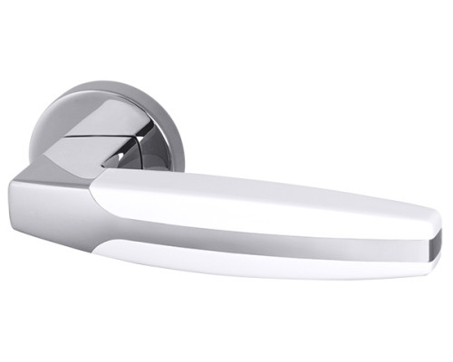 Ручка Armadillo (Армадилло) раздельная R.URB52.ARC (ARC URB2) CP/White-14 хром/белый