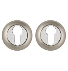 Накладка Punto (Пунто) под цилиндр ET.R.ZR54 (ET ZR) SN/CP-3 матовый никель/хром 