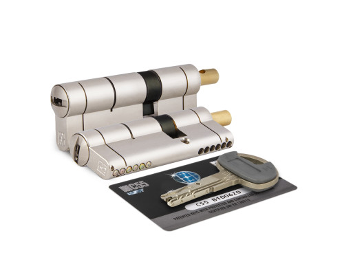 Цилиндровый механизм Mottura (Моттура) под вертушку C55F414101C5 (82 мм/36+10+36), МАТ.НИКЕЛЬ