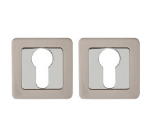 Накладка Punto (Пунто) под цилиндр ET.K.QR52 (ET QR) SN/CP-3 матовый никель/хром 