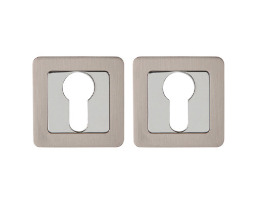 Накладка Punto (Пунто) под цилиндр ET.K.QR52 (ET QR) SN/CP-3 матовый никель/хром