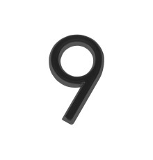 Цифра Fuaro (Фуаро) &quot 9&quot самоклеящаяся ABS (50х37) (FUARO) BL черный 