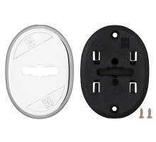 Накладка Mottura (Моттура) на сувальдный замок овальная со шторкой 95.324 (ХРОМ), 1 шт 