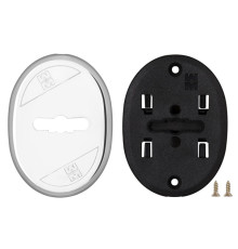 Накладка Mottura (Моттура) на сувальдный замок овальная со шторкой 95.324 (ХРОМ), 1 шт 